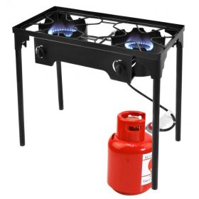 150000 BTU Double Burner Outdoor Stove BBQ Grill 150000 BTU Double Burner Outdoor Stove BBQ Grill